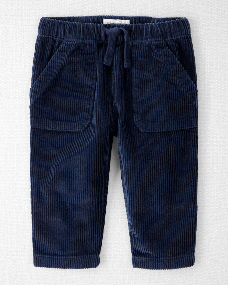 Baby Organic Cotton Corduroy Drawstring Pants, image 1 of 5 slides