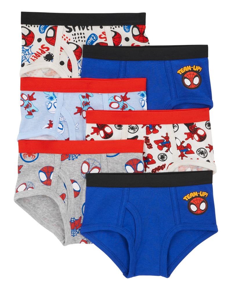 Toddler 6-Pack Spider-Man Cotton Briefs Underwear, image 1 of 2 slides