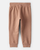 Baby Boy Cotton Joggers - Brown, image 2 of 4 slides
