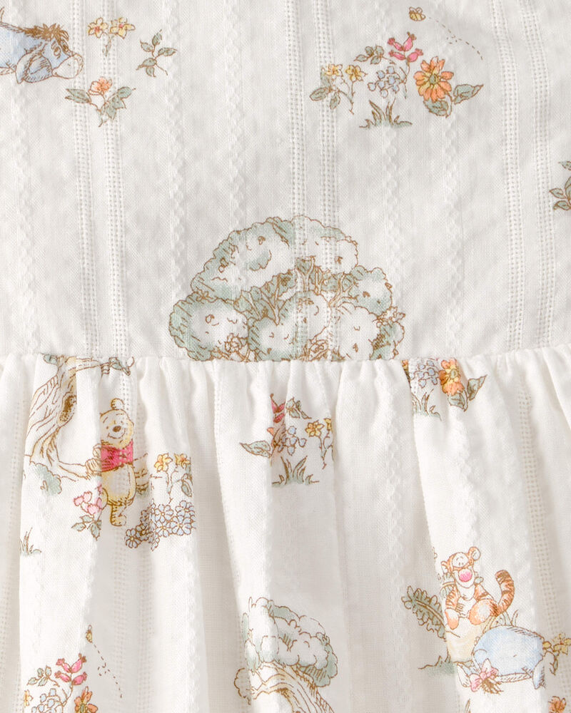 Baby Girl Disney&copy; Winnie the Pooh Sleeveless Dress with Bows - White, image 5 of 6 slides