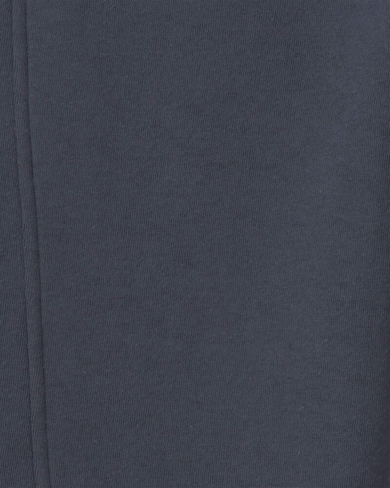 Girls Fleece Wide-Leg Active Pants - Navy Blue, image 3 of 4 slides