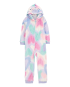 Girls 1-Piece Dinosaur Fleece Pyjamas, image 1 of 5 slides