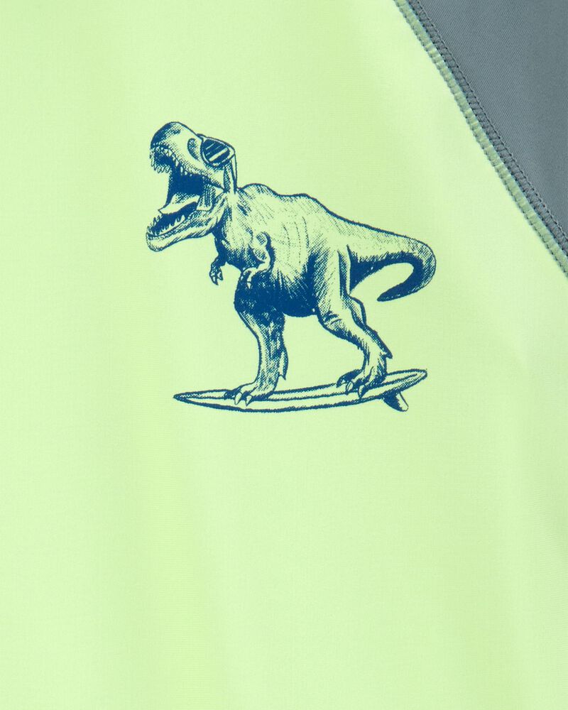 Kid 2-Piece Dinosaur Rashguard & Swim Trunk Set, image 4 of 8 slides