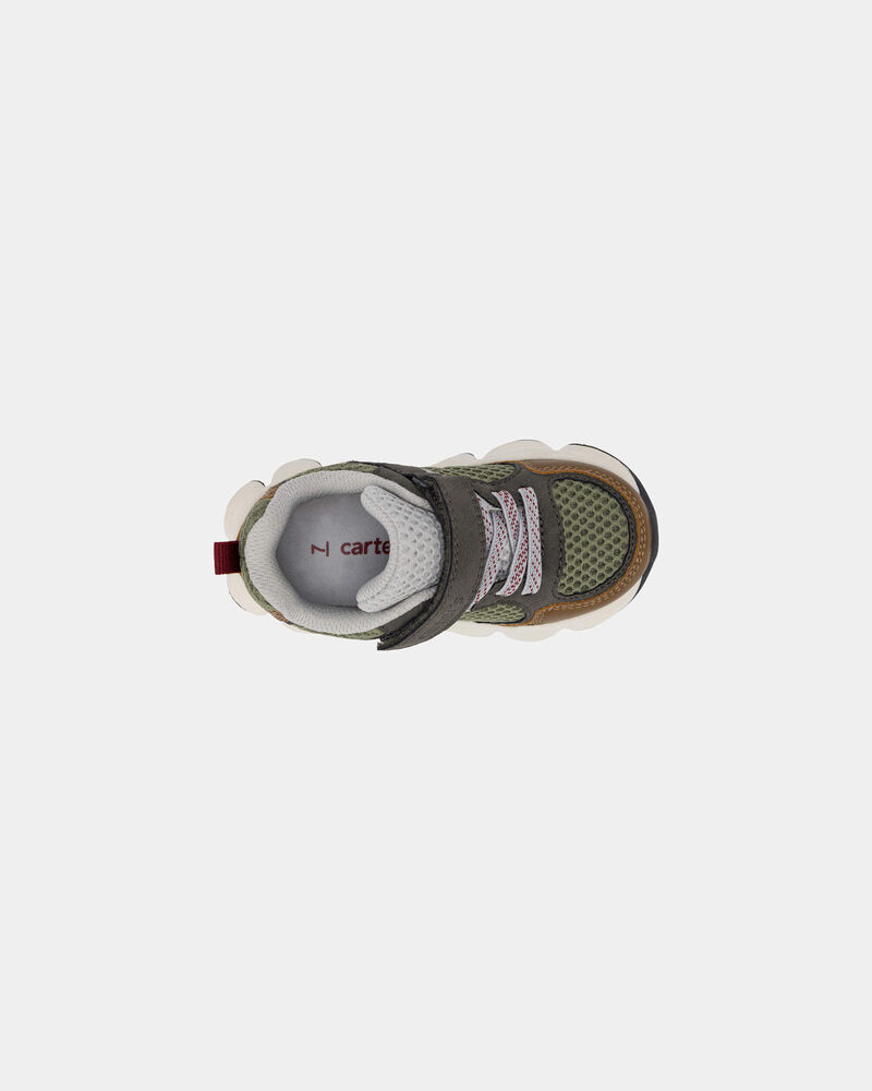 Tout-petit gar&ccedil;on - Chaussures de sport lumineuses &ndash; Vert/Brun, image 4 sur 6 diapositives