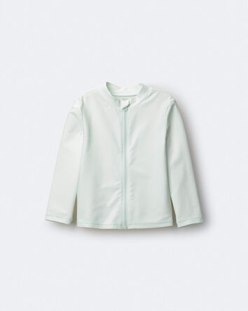 Tout-petit - Maillot dermoprotecteur &agrave; manches longues et fermeture &agrave; glissi&egrave;re compl&egrave;te - Vert clair, 