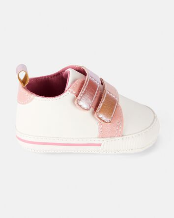 Baby Girl Casual Sneakers - White/Pink, 