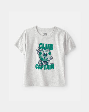 Toddler Boy 'Club Captain' Graphic Tee - Grey, 