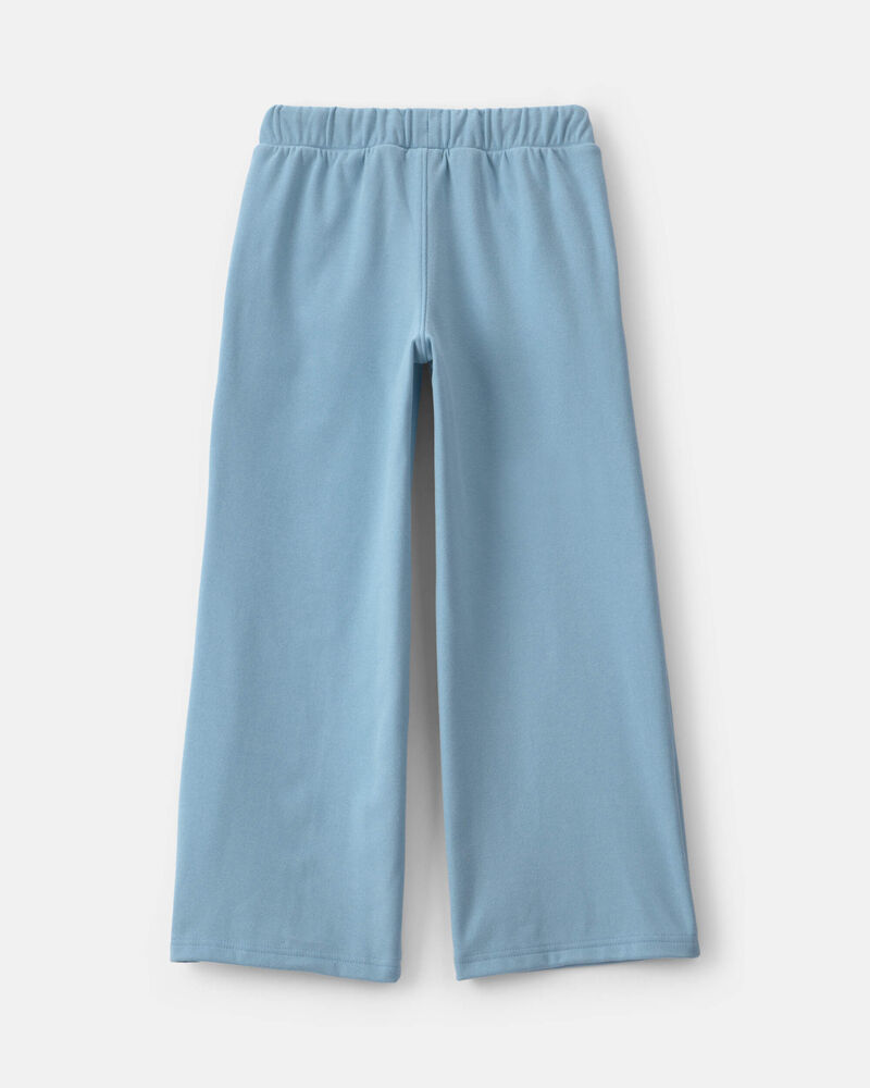 Girls Ribbed Pull-On Pants - Blue, image 2 of 4 slides
