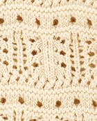 Baby Pointelle Cardigan - Cream, image 2 of 3 slides