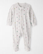 Baby Girl Organic Cotton Sleep & Play Pyjamas in Icon Town Print, image 1 of 4 slides