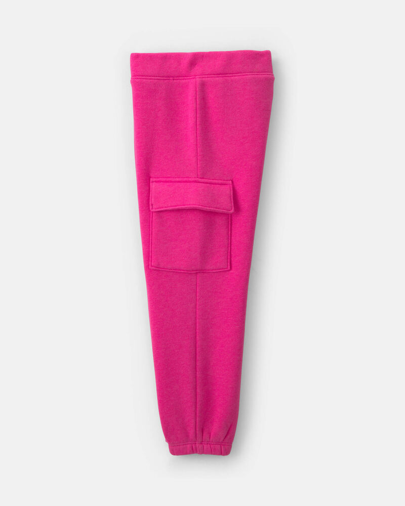 Toute-petit fille - Ensemble en molleton haut &agrave; manches longues &agrave; motif c&oelig;ur et pantalon - Rose, image 3 sur 6 diapositives