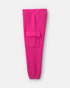 Toute-petit fille - Ensemble en molleton haut &agrave; manches longues &agrave; motif c&oelig;ur et pantalon - Rose, image 3 sur 6 diapositives