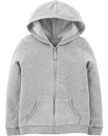 Zip-Up French Terry Hoodie, 