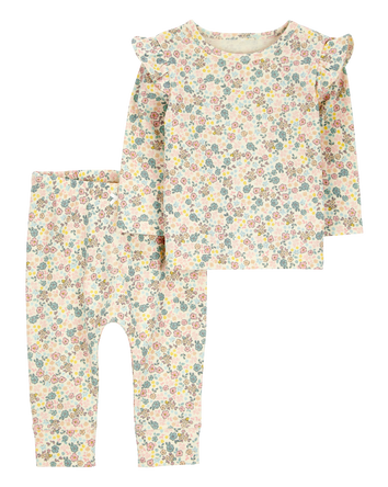 Baby 2-Piece Floral Pant Set, 