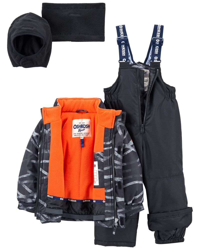 Toddler 2-Piece Snowsuit With Bonus Hat & Neck Warmer, image 2 of 9 slides