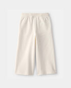 Toddler Girl French Terry Wide-Leg Active Pants - Ivory, image 2 of 4 slides