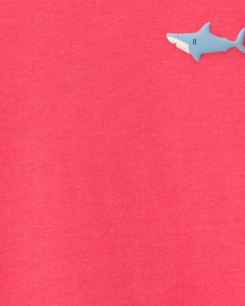 Tout-petit gar&ccedil;on - T-shirt &agrave; imprim&eacute; requin - Orange, image 4 sur 4 diapositives