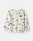 Gar&ccedil;ons - T-shirt manches longues &agrave; motif v&eacute;hicule hors route - Gris, image 1 sur 2 diapositives