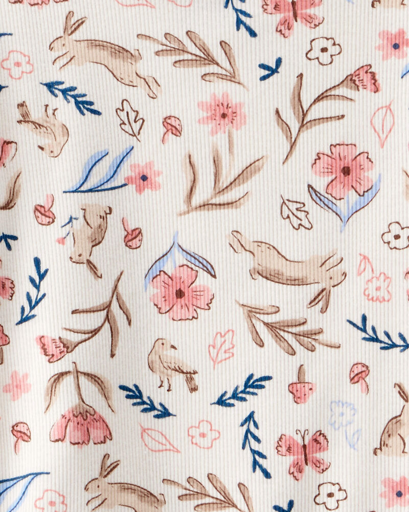 Kid 2-Piece Floral 100% Snug Fit Cotton Pyjamas, image 2 of 3 slides