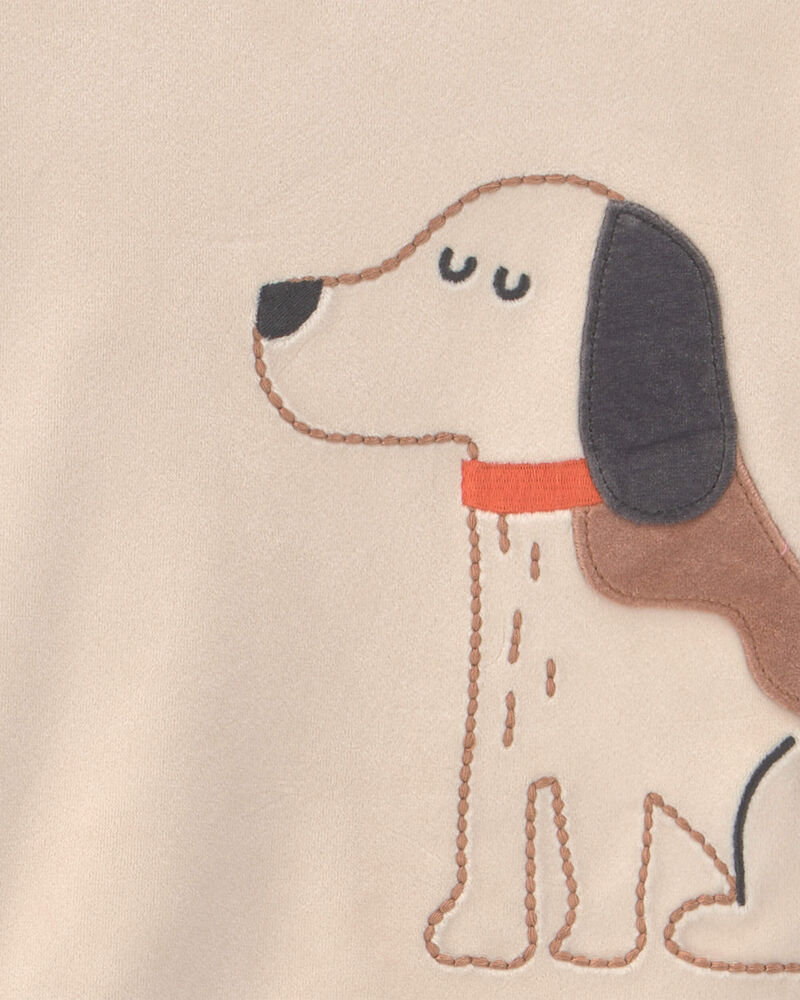 Tout-petit gar&ccedil;on - Pyjama ajust&eacute; 2 pi&egrave;ces en DreamPlush &agrave; motif chien &ndash; Beige, image 3 sur 4 diapositives