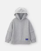 Boys Fleece Baggy Hoodie - Gray, image 1 of 3 slides