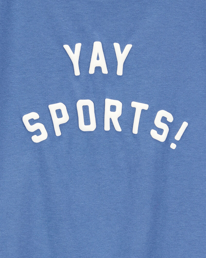 Enfant T-shirt imprimé « Yay sports » - Bleu, image 2 sur 3 diapositives