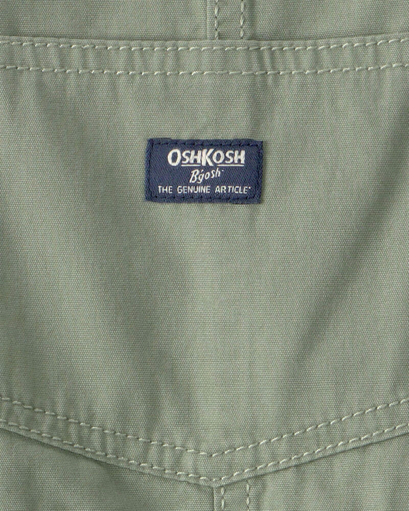 Toddler Boy Canvas Shortall - Olive, image 3 of 4 slides