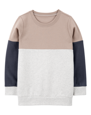 Kid Colourblock Fleece Sweatshirt, 