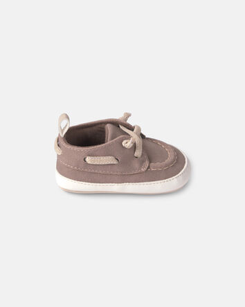 Baby Boy Boat Shoes - Grey, 