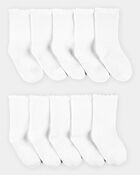 Toddler 10-Pack Crew Socks, image 1 of 2 slides