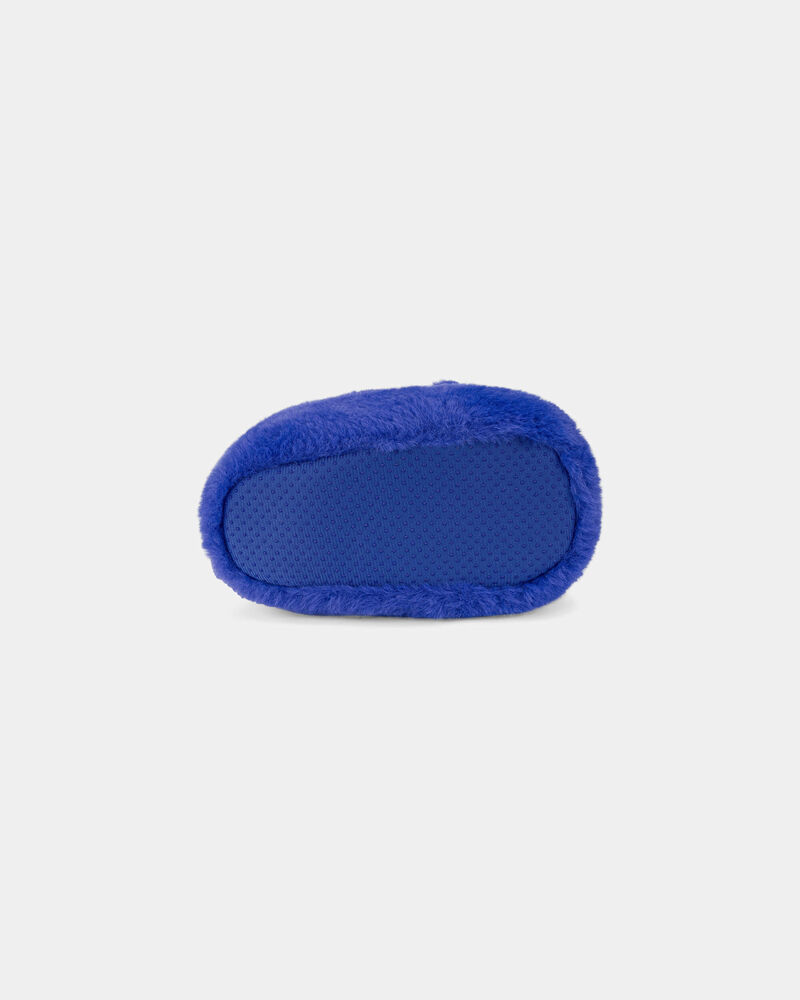 Boys Cozy Monster Slippers - Blue, image 5 of 6 slides