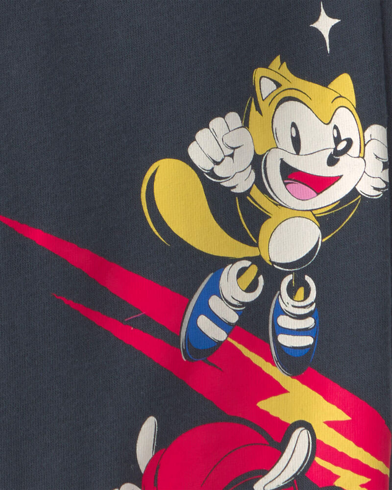 Boys Sonic The Hedgehog&trade; Fleece Joggers - Navy Blue, image 3 of 3 slides