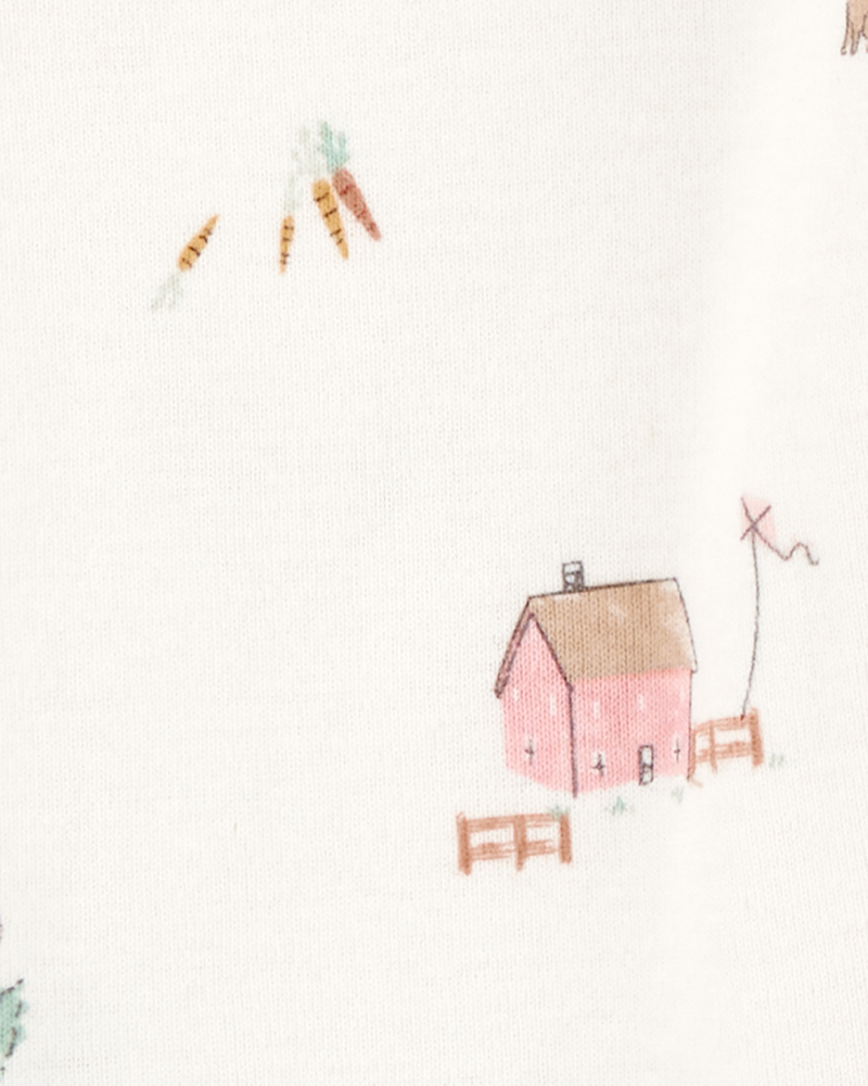 Baby 4-Piece Barn Print Outfit Set, image 3 of 5 slides