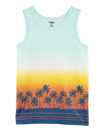 Kid Palm Tree Print Tank, 