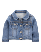 Bébé Blouson en denim - Bleu, image 1 sur 3 diapositives