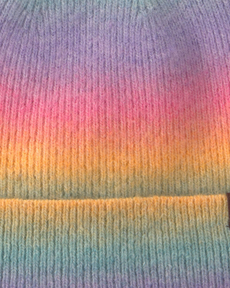 Girls Kombi Rainbow Beanie Hat - Multi, image 3 of 3 slides
