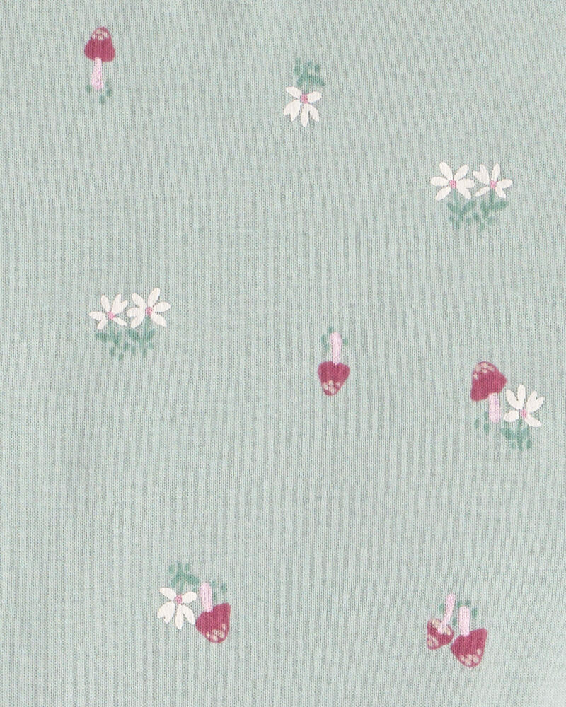 Filles - Pyjama ajust&eacute; 4 pi&egrave;ces en 100 % coton &agrave; motif poulet campagnard - Bleu/Cr&egrave;me, image 4 sur 6 diapositives