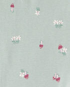 Filles - Pyjama ajust&eacute; 4 pi&egrave;ces en 100 % coton &agrave; motif poulet campagnard - Bleu/Cr&egrave;me, image 4 sur 6 diapositives