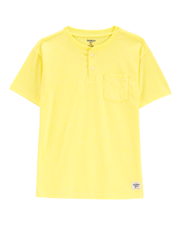Kid Pocket Henley Tee, 
