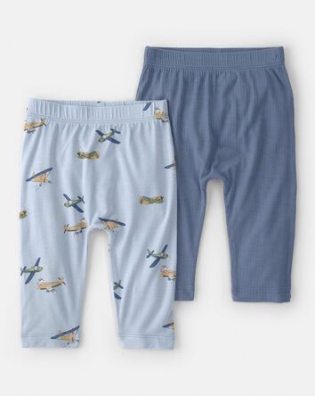 B&eacute;b&eacute; gar&ccedil;on - Ensemble 2 pantalons PurelySoft, avion - Bleu, 