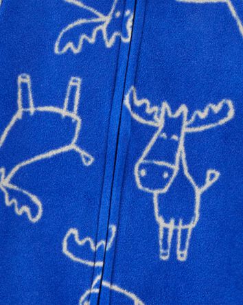 Boys 1-Piece Moose Print Footless Pyjama, 