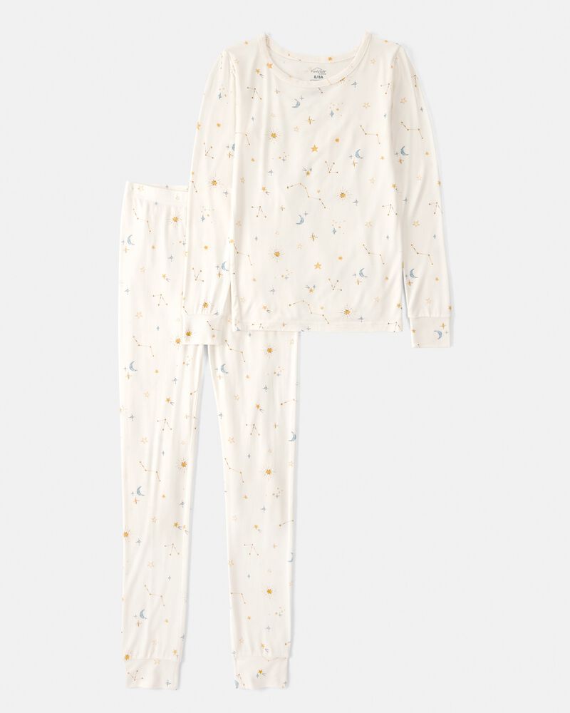 Jeune - Ensemble pyjama 2 pi&egrave;ces PurelySoft, constellation - Cr&egrave;me, image 1 sur 5 diapositives