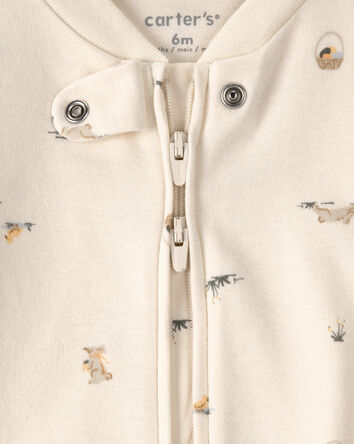 Baby Easter Bunny 100% Cotton Sleeper -Cream, 