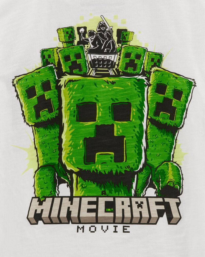 Kid Minecraft Short-Sleeve Graphic Tee - White, image 4 of 4 slides