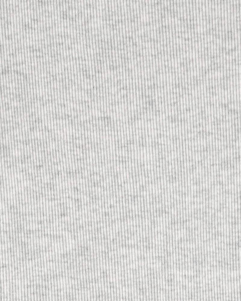 Filles - Robe &agrave; manches courtes en tissu c&ocirc;tel&eacute; - Gris, image 3 sur 3 diapositives