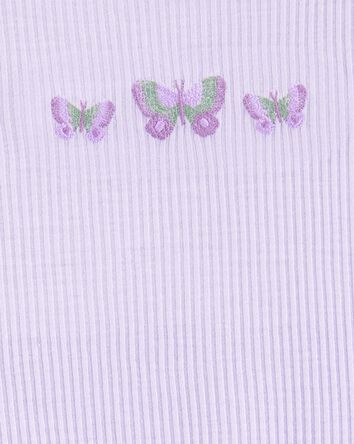 Kid 2-Piece Butterfly Loose Fit Pyjamas - Purple, 