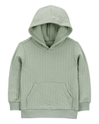 Baby Hooded Doubleknit Pullover - Green, image 1 of 3 slides