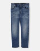 Enfant Jeans droit - d&eacute;lavage bleu ancre fonc&eacute;, image 1 sur 4 diapositives