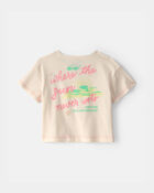 B&eacute;b&eacute; fille - T-shirts &agrave; imprim&eacute; &laquo;Where the Sun Never Sets&raquo; - Cr&egrave;me, image 2 sur 4 diapositives