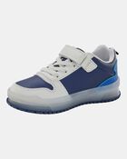Toddler Light-Up Casual Sneakers - White/Navy, image 8 of 8 slides